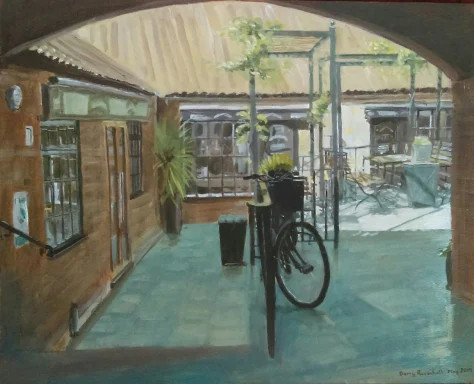 Courtyard Outside Millers Restaurant