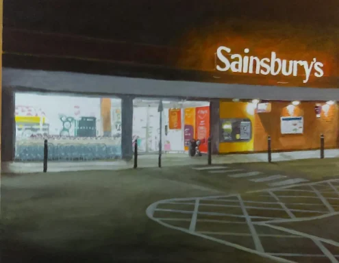 Sainsbury's at Night - Sleaford