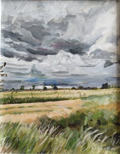 Stormy Sky - Burton Road near Helpringham - July 2025