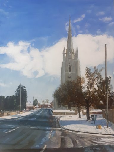 Snowy Day Helpringham High Street - February 2021